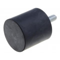 DVA.4-40-40-M8-23-55; Vibroisolation foot; Ø: 40mm; H: 40mm; Shore hardness: 55±5; 1820N; ELESA+GANTER