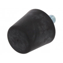 DVB.6-38-35-M10-20-40; Vibroisolation foot; Ø: 38mm; Shore hardness: 40±5; 840N; 96N/mm; ELESA+GANTER