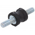 DVC.1-10-8-10-M4-10-55; Vibration damper; M4; Ø: 10mm; rubber; L: 10mm; Thread len: 10mm; ELESA+GANTER