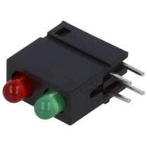 DVDD202; LED; in housing; red/green; 3mm; No.of diodes: 2; 20mA; 40°; 2÷2.2V; SIGNAL-CONSTRUCT DVDD202; LED; in housing; red/green; 3mm; No.of diodes: 2; 20mA; 40°; 2÷2.2V; SIGNAL-CONSTRUCT
