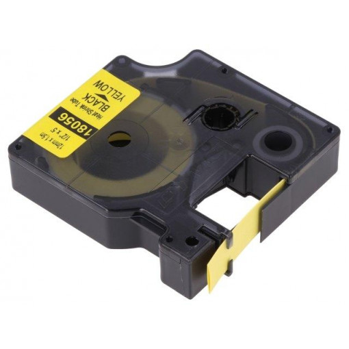 18056; Heat shrink markers; Width: 12mm; Colour: yellow; L: 1.5m; DYMO
