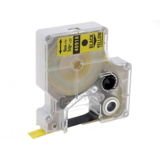 S0720730; Tape; Width: 9mm; Colour: yellow; Character colour: black; L: 7m; DYMO