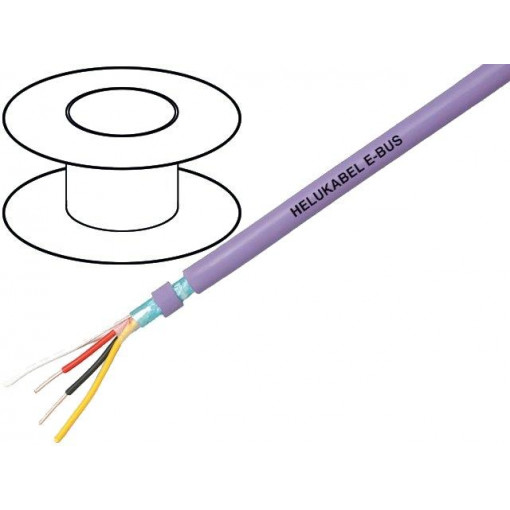 80826; Wire; EiB/KNX; 2x2x0,8mm2; solid; Cu; FRNC; blue; 6.2mm; HELUKABEL