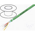 81663; Wire; EiB/KNX; 2x2x0,8mm2; solid; Cu; PVC; green; 6.2mm; HELUKABEL