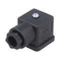 ; Connector: valve connector; plug; form A; 18mm; female; PIN: 4; 3+PE; IFM ELECTRONIC