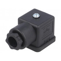 ; Connector: valve connector; plug; form A; 18mm; female; PIN: 4; 3+PE; IFM ELECTRONIC