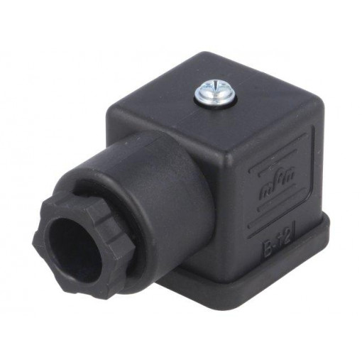 ; Connector: valve connector; plug; form A; 18mm; female; PIN: 4; 3+PE; IFM ELECTRONIC