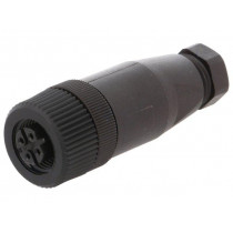 SDOGH040PLSFKPG; Plug; M12; PIN: 4; female; B code-Profibus; for cable; IP67; 250V; 4A; IFM ELECTRONIC