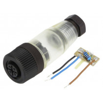 SDOGH042PLSFKPG; Plug; M12; PIN: 4; female; A code-DeviceNet / CANopen; for cable; IFM ELECTRONIC