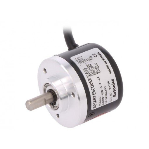 E40S6-100-3-T-24; Encoder: incremental; Usup: 12÷24VDC; 100imp/revol; shaft 6mm; AUTONICS