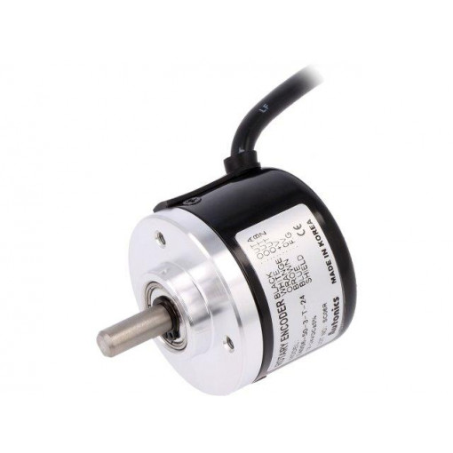 E40S6-50-3-T-24; Encoder: incremental; Usup: 12÷24VDC; 50imp/revol; shaft 6mm; IP50; AUTONICS E40S6-50-3-T-24; Encoder: incremental; Usup: 12÷24VDC; 50imp/revol; shaft 6mm; IP50; AUTONICS