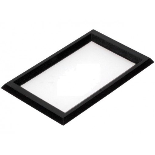 EA 017-17UKE; Frontal bezel; Dim: 74x44.7mm; 58x32.5mm; ABS; Colour: black; ELECTRONIC ASSEMBLY EA 017-17UKE; Frontal bezel; Dim: 74x44.7mm; 58x32.5mm; ABS; Colour: black; ELECTRONIC ASSEMBLY