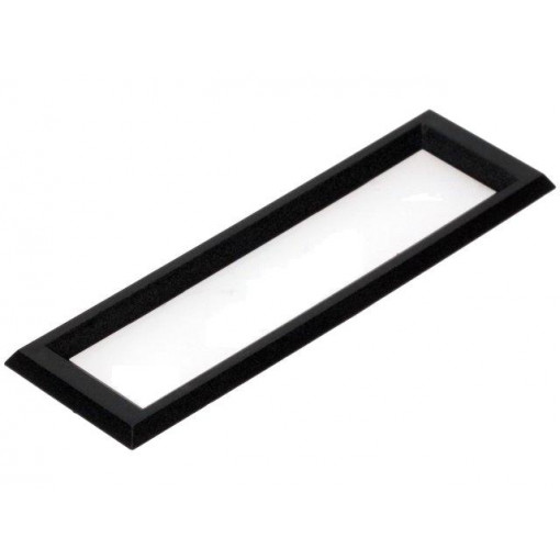 EA 017-7UKE; Frontal bezel; Dim: 97.5x29.4mm; 81.5x17.2mm; ABS; Colour: black; ELECTRONIC ASSEMBLY EA 017-7UKE; Frontal bezel; Dim: 97.5x29.4mm; 81.5x17.2mm; ABS; Colour: black; ELECTRONIC ASSEMBLY