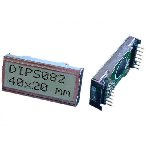 EA DIPS082-HN; Display: LCD; alphanumeric; STN Positive; 8x2; 40x20mm; PIN: 14; ELECTRONIC ASSEMBLY EA DIPS082-HN; Display: LCD; alphanumeric; STN Positive; 8x2; 40x20mm; PIN: 14; ELECTRONIC ASSEMBLY