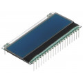 EA DOGM162B-A; Display: LCD; alphanumeric; STN Negative; 16x2; blue; 55x27.94mm; ELECTRONIC ASSEMBLY EA DOGM162B-A; Display: LCD; alphanumeric; STN Negative; 16x2; blue; 55x27.94mm; ELECTRONIC ASSEMBLY