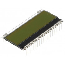EA DOGM162L-A; Display: LCD; alphanumeric; STN Positive; 16x2; yellow-green; ELECTRONIC ASSEMBLY