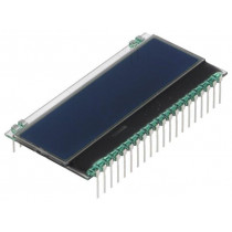 EA DOGM162S-A; Display: LCD; alphanumeric; FSTN Negative; 16x2; black; 55x27.94mm; ELECTRONIC ASSEMBLY