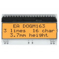 EA DOGM163W-A; Display: LCD; alphanumeric; FSTN Positive; 16x3; white; 55x27.94mm; ELECTRONIC ASSEMBLY EA DOGM163W-A; Display: LCD; alphanumeric; FSTN Positive; 16x3; white; 55x27.94mm; ELECTRONIC ASSEMBLY