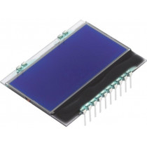 EA DOGS164B-A; Display: LCD; alphanumeric; STN Negative; 16x4; blue; PIN: 10; ELECTRONIC ASSEMBLY