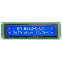 EA E202-CNLW; Display: LCD; alphanumeric; STN Negative; 20x2; blue; 190x54mm; LED; ELECTRONIC ASSEMBLY