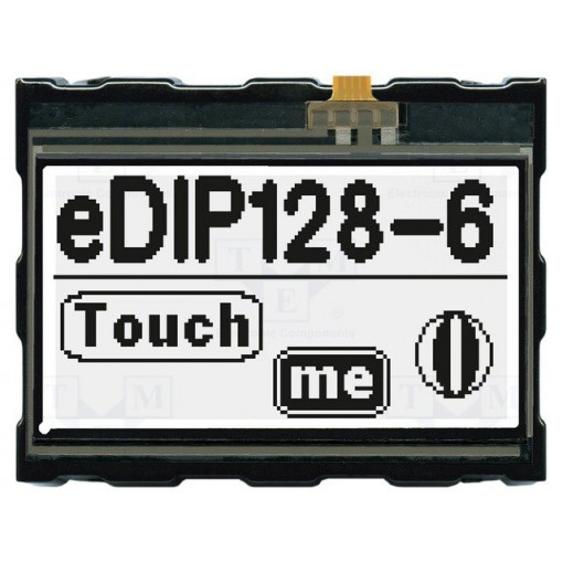 EA EDIP128W-6LWT; Display: LCD; graphical; 128x64; FSTN Positive; black; 71.4x54.6mm; ELECTRONIC ASSEMBLY EA EDIP128W-6LWT; Display: LCD; graphical; 128x64; FSTN Positive; black; 71.4x54.6mm; ELECTRONIC ASSEMBLY