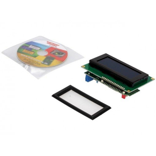 EA SER164-NLW; Display: LCD; alphanumeric; STN Negative; 16x4; blue; LED; 4.75mm; ELECTRONIC ASSEMBLY EA SER164-NLW; Display: LCD; alphanumeric; STN Negative; 16x4; blue; LED; 4.75mm; ELECTRONIC ASSEMBLY