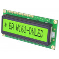 EA W161-DNLED; Display: LCD; alphanumeric; 14x1; 80x36mm; Char: 6.56mm; 5VDC; ELECTRONIC ASSEMBLY EA W161-DNLED; Display: LCD; alphanumeric; 14x1; 80x36mm; Char: 6.56mm; 5VDC; ELECTRONIC ASSEMBLY
