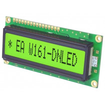 EA W161-DNLED; Display: LCD; alphanumeric; 14x1; 80x36mm; Char: 6.56mm; 5VDC; ELECTRONIC ASSEMBLY