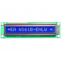EA W161B-ENLW; Display: LCD; alphanumeric; STN Negative; 16x1; blue; 122x33mm; LED; ELECTRONIC ASSEMBLY