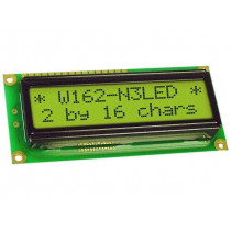 EA W162-N3LED; Display: LCD; alphanumeric; STN Positive; 16x2; yellow-green; LED; ELECTRONIC ASSEMBLY
