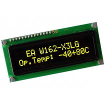 EA W162-X3LG; Display: OLED; alphanumeric; 16x2; Window dimensions: 66x16mm; ELECTRONIC ASSEMBLY
