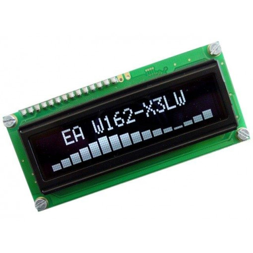 EA W162-X3LW; Display: OLED; alphanumeric; 16x2; Window dimensions: 66x16mm; ELECTRONIC ASSEMBLY