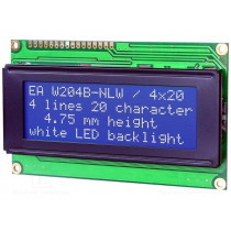 EA W202B-NLW; Display: LCD; alphanumeric; STN Negative; 20x2; blue; 116x37mm; LED; ELECTRONIC ASSEMBLY
