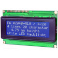 EA W204B-NLW; Display: LCD; alphanumeric; STN Negative; 20x4; blue; 98x60mm; LED; ELECTRONIC ASSEMBLY EA W204B-NLW; Display: LCD; alphanumeric; STN Negative; 20x4; blue; 98x60mm; LED; ELECTRONIC ASSEMBLY