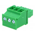EB5A-03-A; Pluggable terminal block; 3.5mm; ways: 3; angled; plug; female; ADAM TECH