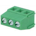 EBAG-03-C; PCB terminal block; angled 90°; 5mm; ways: 3; on PCBs; 2.5mm2; 16A; ADAM TECH