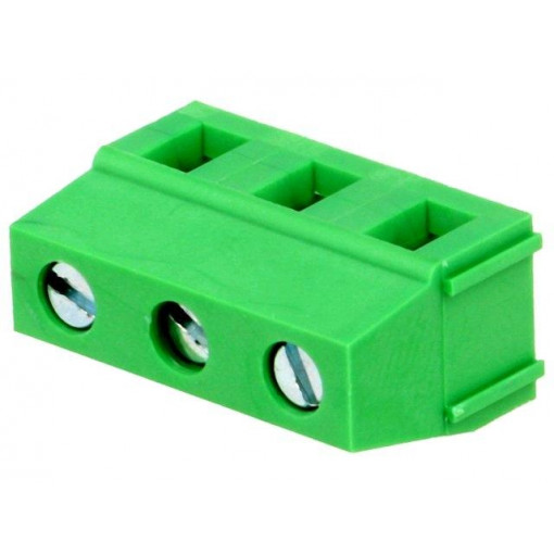 EBAG-03-M; PCB terminal block; angled 90°; 7.5mm; ways: 3; on PCBs; 2.5mm2; ADAM TECH