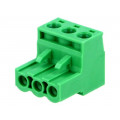 EBHA-03-C; Pluggable terminal block; 5mm; ways: 3; straight; plug; female; ADAM TECH