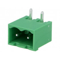 EBQA-02-D-C; Pluggable terminal block; 5.08mm; ways: 2; angled; socket; male; ADAM TECH