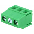 EBVA-03-C; PCB terminal block; angled 90°; 5mm; ways: 3; on PCBs; 2.5mm2; 15A; ADAM TECH
