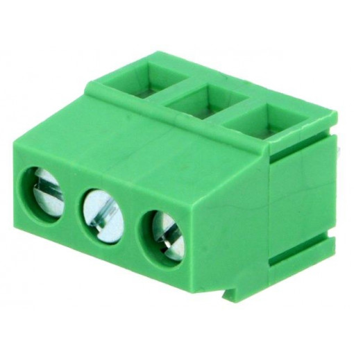 EBVA-03-C; PCB terminal block; angled 90°; 5mm; ways: 3; on PCBs; 2.5mm2; 15A; ADAM TECH