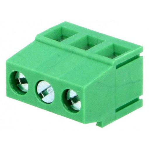 EBVA-03-D; PCB terminal block; angled 90°; 5.08mm; ways: 3; on PCBs; 1.5mm2; ADAM TECH