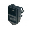 EC11.0001.001; Connector: AC supply; socket; male; 16A; 250VAC; IEC 60320; max.6mm; SCHURTER