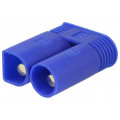 EC5-M; Plug; DC supply; EC5; male; PIN: 2; for cable; soldered; Colour: blue; AMASS