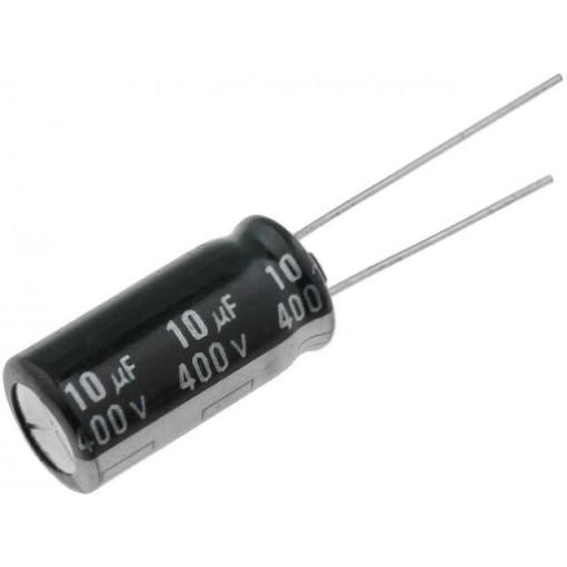 ECA2GHG100; Capacitor: electrolytic; 10uF; 400VDC; PANASONIC ECA2GHG100; Capacitor: electrolytic; 10uF; 400VDC; PANASONIC