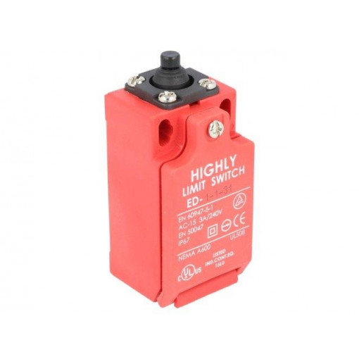 ED-1-1-31; Limit switch; plunger; NO + NC; 5A; max.240VAC; max.240VDC; PG13,5; HIGHLY