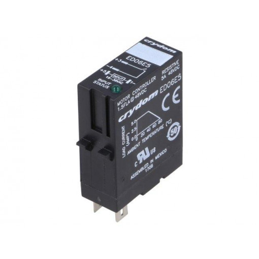 ED06E5; Relay: solid state; Ucntrl: 18÷36VDC; 5A; 1÷48VDC; socket; -30÷80°C; CRYDOM