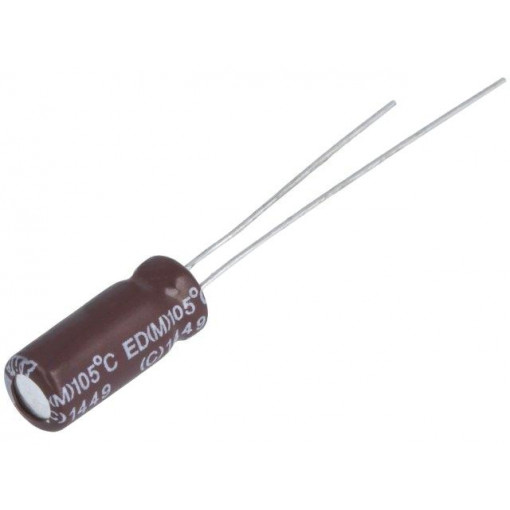 ED1J470MNN0812; Capacitor: electrolytic; low impedance; THT; 47uF; 63VDC; Ø8x12mm; Elite