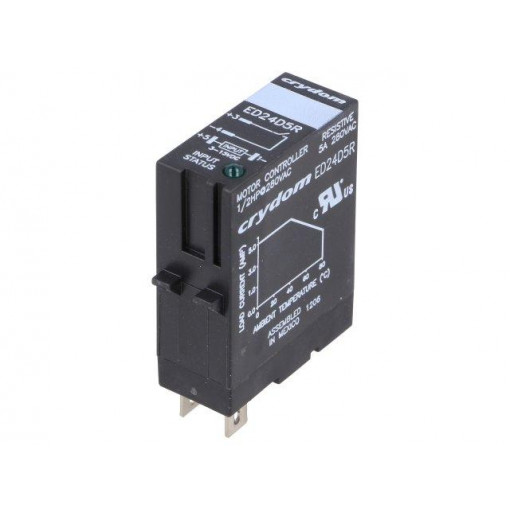 ED24D5R; Relay: solid state; Ucntrl: 3÷15VDC; 5A; 24÷280VAC; socket; CRYDOM