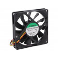 EE80151S1-000U-G99; Fan: DC; axial; 12VDC; 80x80x15mm; 62.86m3/h; 34.7dBA; Out: F type; SUNON